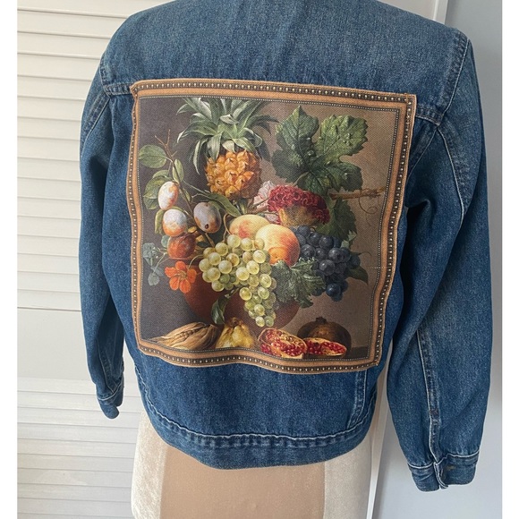 One-of-a-Kind Upcycled Denim Jacket - Picture 2 of 8